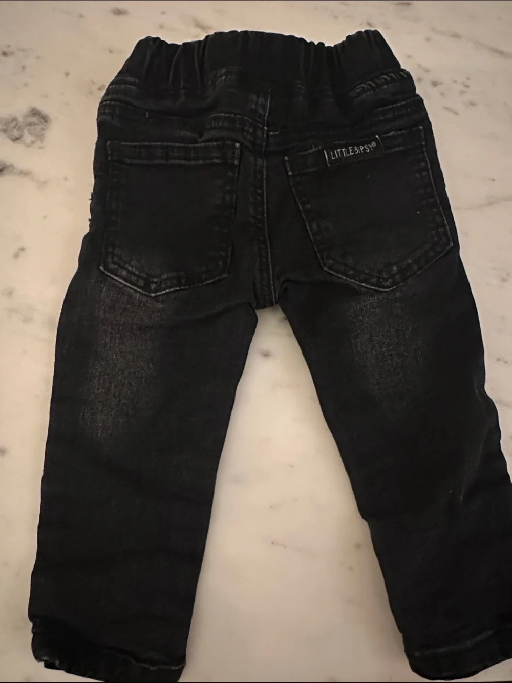 Little Bipsy Black Wash Pull-On Jeans for Kids